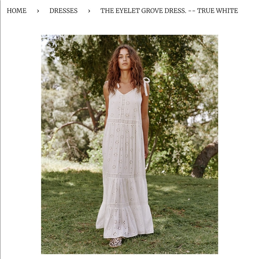 ISO the great eyelet grove dress in white